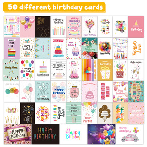 Cartes de vœux d'anniversaire amusantes et écologiques personnalisées en gros avec enveloppes - Product Image 2