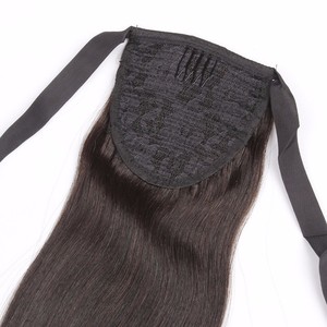 Extensiones de cabello Remy Tianci 12A Cola de Caballo recta teñida para niños Color Popular trama de cabello humano europeo de alta calidad - Product Image 6