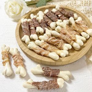 Golosinas secas para perros al por mayor, carne de pato envuelta alrededor de huesos de leche, golosinas nutritivas para mascotas, comida para perros, aperitivos para perros - Product Image 6