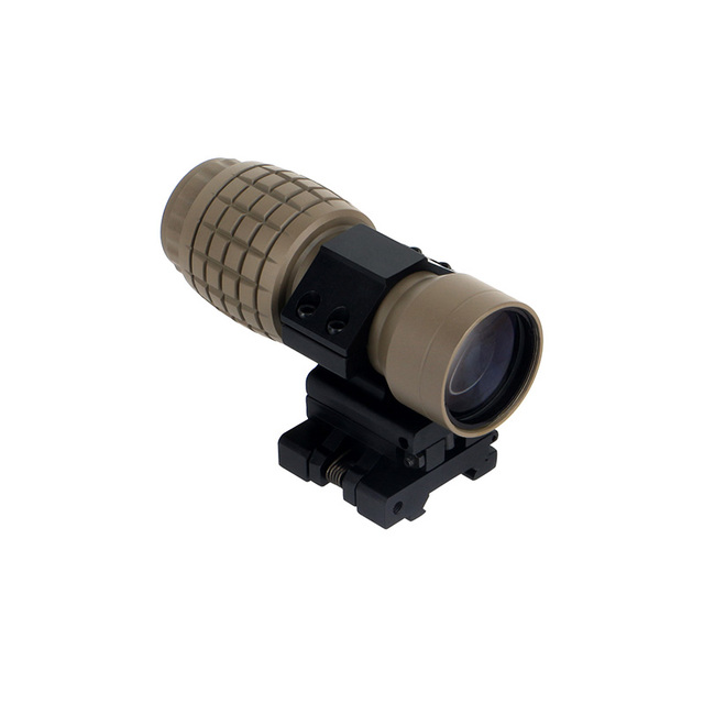 FOCUHUNTER Tactical Spotting Scope 3x Magnifier Flip Side Mount Waterproof Shockproof Aerospace Aluminum Fully Multi-Coated