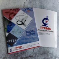 Brochure d'art haut de gamme en couleur 8,5*11 4c+4c CMYK pour impression de livrets sur carton avec reliure piquée à cheval et pelliculage mat, vente en gros