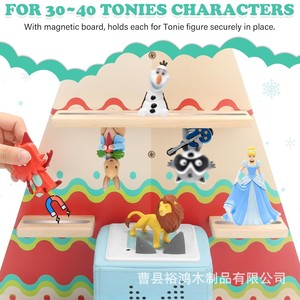 Estante de Almacenamiento de Juguetes para Montar en la Pared, Estante Poligonal de 5 Niveles con Altavoz para Tonies, Organizador para Decoración de Habitación Infantil - Product Image 3