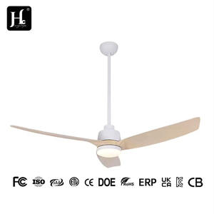 Ventilateur de plafond intelligent LED haute performance, 3 pales, moteur CC, design moderne, télécommande, interrupteur intelligent décoratif, refroidissement par air - Product Image 4