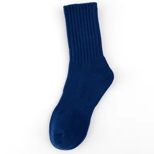 Wholesale Men's Cotton Solid Color Anti-Bacterial Crew <b>Socks</b> – Japanese Style Basketball Sports <b>Running</b> <b>Socks</b> for Athletic Wear - Product Image 5