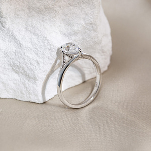 Messi Jewelry MSR-1732 18K Gold Pear Cut Classic Design Solitaire <b>Diamond</b> <b>Ring</b> Engagement <b>Ring</b> IGI Lab Grown <b>Diamond</b> <b>Ring</b> - Product Image 4