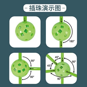 ของเล่นเสริมพัฒนาการอื่นๆ ชุดสร้างป้อมปราการสำหรับเด็ก ชุดเต็นท์ DIY สำหรับเล่นในร่มและกลางแจ้ง เต็นท์ลูกปัดสำหรับเด็ก บ้านของเล่น - Product Image 6