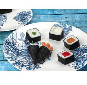 Juego de vajilla colorido con estampado personalizado de flores y plantas de restaurante modernas de cerámica para el hogar - Product Image 6