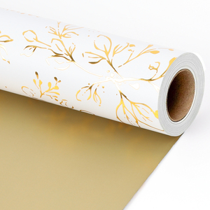 Wholesale Double-sided Printed Matte Metallic Design Flower Wrapping <b>Paper</b> Bouquet Florist Art Packaging <b>Paper</b> - Product Image 4