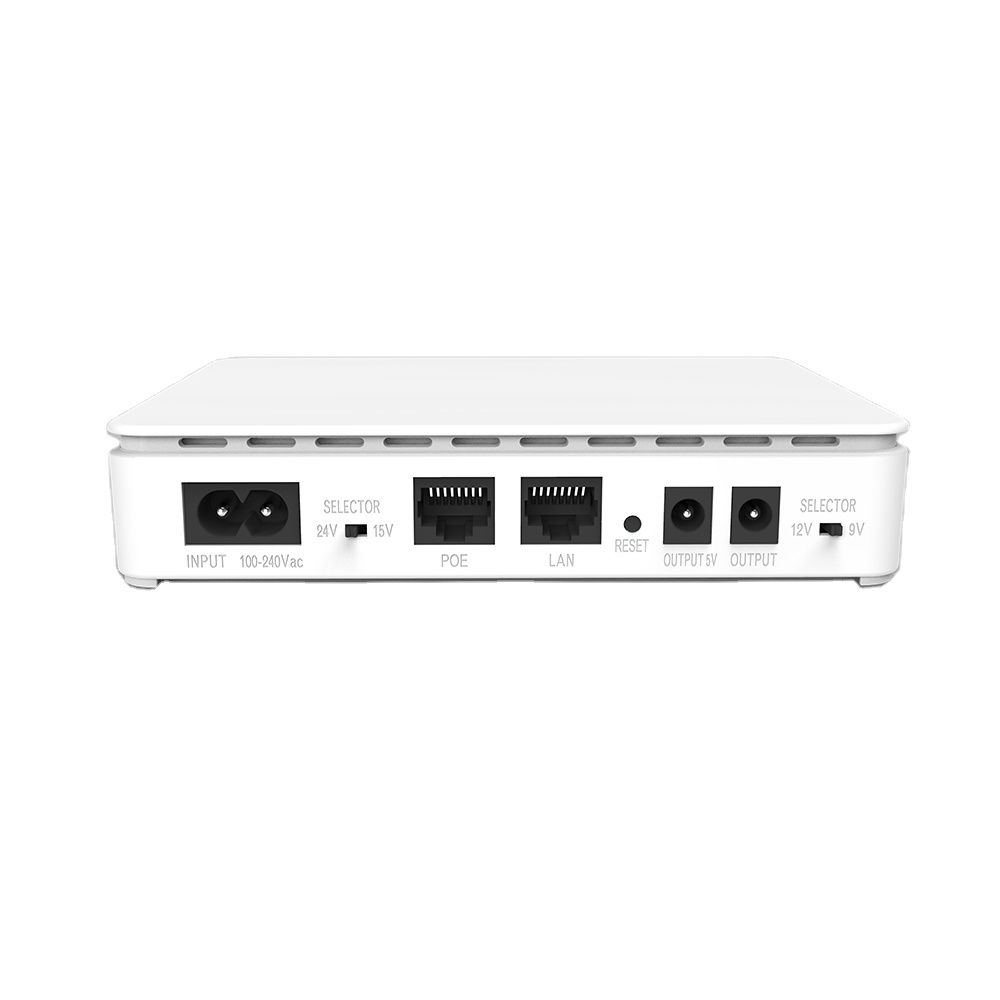 Poe 15V 24V Резервное копирование маршрутизатора онлайн Push источник бесперебойного питания UPS