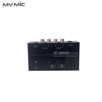 PP500 Mini Phono Amplifier Preamp Headphone Pre Amplifier Mikrofon Audio Mixer dengan Kontrol Volume Level untuk Meja Putar Vinyl