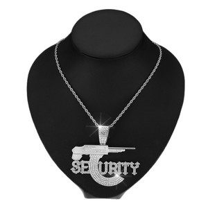 New Cross-Border <strong>Supply</strong> From Europe And <strong>America</strong>: Sniper Rifle Seurity Letter Pendant, A Niche Unique Twist Chain <strong>Jewelry</strong> - Product Image 5