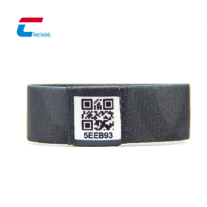 สายรัดข้อมือผ้าใยสังเคราะห์ RFID 13.56MHz F08สายรัดข้อมือผ้าโพลีเอสเตอร์ NFC - Product Image 2