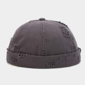 2024 Autumn Fall New Arrival Trendy Worn Out <b>Brimless</b> Dad <b>Hat</b> Baseball Cap Distressed Docker <b>Hat</b> - Product Image 5