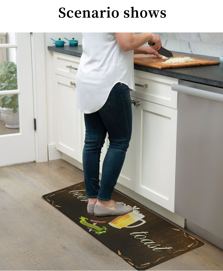 Shinnwa home decor customized printing flooring entrance foot door mat kitchen mat