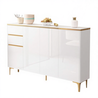 Console et buffet modernes en bois blanc avec tiroirs de rangement – Écologiques, durables, faciles à assembler pour cuisines, salles à manger et salons