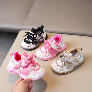 Chaussures de course décontractées en maille respirante pour garçons et filles, pour le printemps et l'automne, chaussures pour enfants, semelle MD assortie à la couleur - Product Image 3