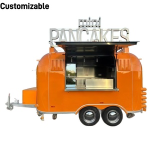Nuevo y Popular Camión de Comida Totalmente Equipado en Venta en Europa, Personalizado, con Fregadero, Carrito de Venta de Café, Remolque de Comida - Product Image 1