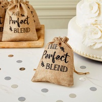 Pochette en lin imprimée avec logo personnalisé, sac cadeau en toile de jute avec cordon de serrage, écologique et réutilisable pour promotion