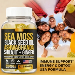 シーモス＋シラジット アシュワガンダ グミ オーガニック ヴィーガン 大人用ビタミン ブラックシードオイル配合 自然エネルギー＆免疫ブースター - Product Image 2