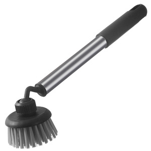 Heqing Plastic Products Factory Rotating Cleaning <b>Brush</b> Long Handle Stainless Steel Swivel Head Kitchenware <b>Scrubbing</b> <b>Brush</b> - Product Image 5