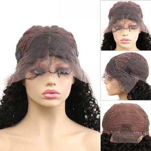 Perruque bouclée crépue tendance 13x4, perruques en dentelle pré-épilées, densité 150%, cheveux humains vierges péruviens, perruque en dentelle frontale bouclée pour femmes - Product Image 6