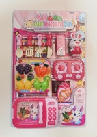 Jouets de Cuisine en Plastique Économiques pour Maison de Jeu, Emballage Blister, Jouet Alimentaire de Cuisine pour Cadeaux d'Enfants d'Âge Préscolaire