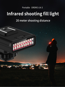 Compacto de la visión nocturna infrarroja de luz para cámara de vídeo externa IR LED de luz con zapato caliente - Product Image 5
