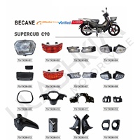 Piezas de ABS para Motocicleta SUPERCUB C90 ICS 150S 200S STIFF/CLASSIC3 J AGUAR 150/BERA AVA150 CG125 WY125, Piezas de Carenado de Plástico