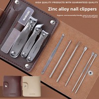 Ensemble de 10 outils de pédicure pour la maison, outils de beauté et de manucure haut de gamme, kit de cure-oreilles pour couper les ongles épais et difficiles à tailler