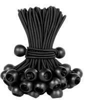 Cordon élastique en plastique de 3,5 mm avec boule, corde élastique pour tente, bâche, attache de fixation, organisateur de rangement pour le camping