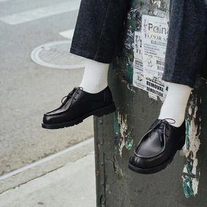 custom retro suede genuine leather chunky casual <b>walking</b> style dangaroo boot dress loafers derby shoes men - Product Image 5