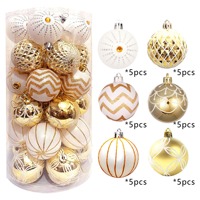24 pièces luxe grande boule de Noël arbre ornements coloré suspendu boule de Noël décorations de mariage UV cercle fête fournitures