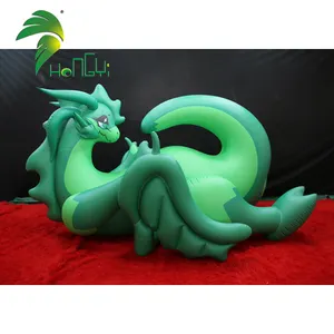 ग्रीन Inflatable Hongyi ड्रैगन सेक्सी बिछाने Inflatable sph पशु बिक्री के लिए उड़ान के साथ