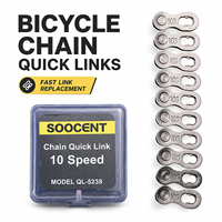 Connecteurs rapides pour chaîne de vélo en métal Boyan, directement de l'usine, or et argent, pour VTT, 5 paires par paquet