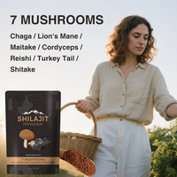 Extrait de Shilajit OEM en vrac, mélange de champignons, poudre de café en gros, Shilajit naturel de l'Himalaya, café pur