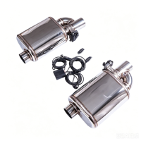 Meilleur son, silencieux universel Valvetronic, haute performance, tuyau d'échappement en acier inoxydable 304, télécommande, clé professionnelle