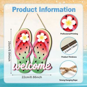 Supplier Colorful Summer Wooden Hanging Sign, Cute Beach Decorations Cool Style Seasonal <b>Wall</b> Art for Living Room & Patio - Product Image 3