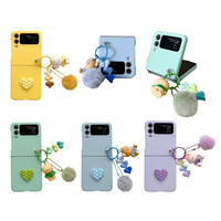 Étui de téléphone pliable mignon pour Z Flip 4 3, coque de téléphone en carton douce pour la peau, compatible avec Samsung Galaxy Z Flip 4