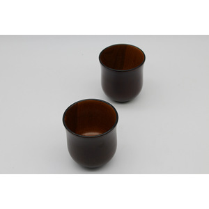 Japanese Style Jujube Wood Cup 7.5x8.2cm Durable <b>Lacquerware</b> For Business Gift - Product Image 3