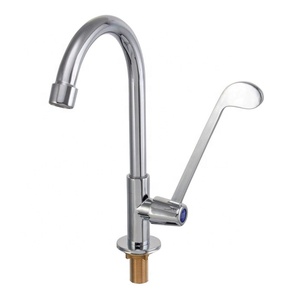 Deck mounted Brass Chrome mạ nước lạnh <span class=keywords><strong>tap</strong></span> ADA handicap dài xử lý y tế lưu vực <span class=keywords><strong>tap</strong></span> vòi nước cho người khuyết tật - Product Image 6