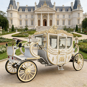 Calèche électrique royale de tourisme à 4 roues, chariot de luxe pour sites touristiques et usage commercial en zone piétonne - Product Image 1
