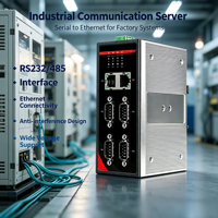Passerelle série vers Ethernet sur rail DIN, RS232/485 Modbus RTU/TCP, Convertisseur industriel, pour l'Industrie 4.0 et l'usine intelligente IIoT