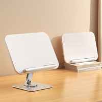 Support de lecture en bois YD-10 le plus répétément commandé avec base en acier au carbone, support de livre rotatif à 360° pour livres épais et tablettes