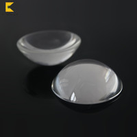 Diffuseur en verre borosilicate plat convexe LED COB, lentille de 51 mm, cache-lumière pour projecteur de phare