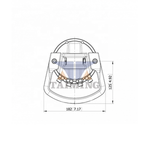 1 טון יערות הידראולי גריפל הטיה סיבוב GR10 עבור בלטרוטור עץ ייעור מנוף אחיזה/חיפוש - Product Image 3