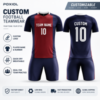 Ensemble d'uniformes d'entraînement de football personnalisés, maillot et short de football, nom et numéro du joueur personnalisés pour l'entraînement d'équipe, commandes en gros