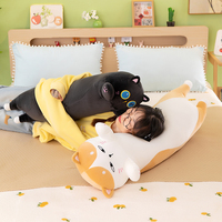 Coussin en peluche douillet pour chat, en matière élastique, rembourré de coton, disponible en plusieurs tailles, idéal pour les adolescents