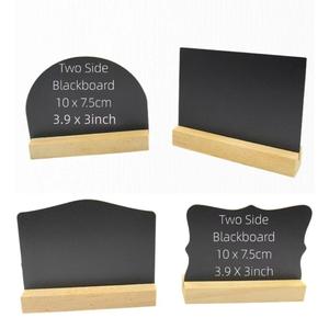 Tableau d'affichage <span class=keywords><strong>en</strong></span> <span class=keywords><strong>bois</strong></span> double face style nordique, petit tableau noir pour messages – Décoration pour maison, fête, hôtel, bar - Product Image 5