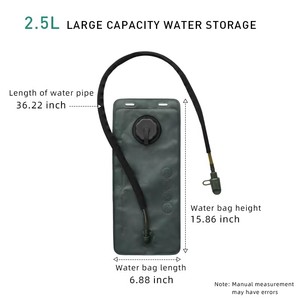 Sac à eau d'hydratation pour la chasse, la randonnée, le cyclisme, 1L, 2L, 3L, durable, en EVA, sans BPA, imperméable, écologique, pour l'extérieur - Product Image 6