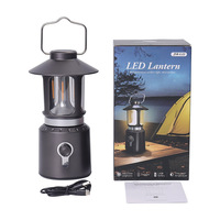 Lanterne de camping rétro, lampe suspendue LED rechargeable pour tente, lampe d'ambiance longue durée pour le camping en plein air